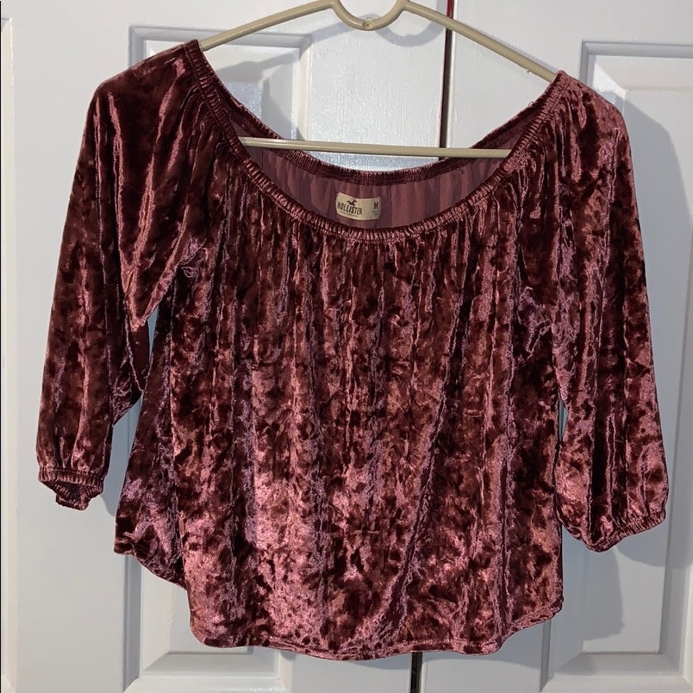 Velvet Off The Shoulder Top